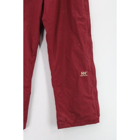 HELLY Hansen Helly Tech Pants Mens Performance Packable Red Waterproof Large 90s - Picture 5 of 12